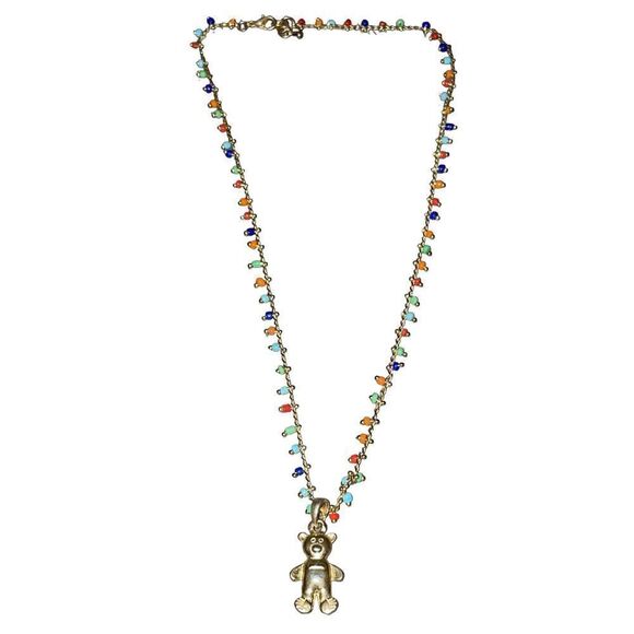 Multi Color Bear Boho Necklace - Picture 6 of 7
